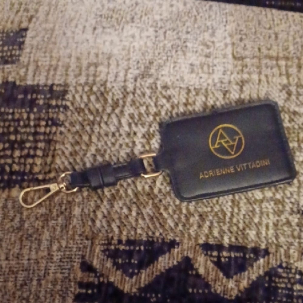 4/$40 New Adrienne Vittadini Black Luggage Tag